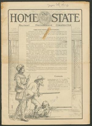 Home and State (Dallas, Tex.), Vol. 15, No. 35, Ed. 1 Saturday, March 28, 1914