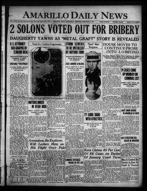 Amarillo Daily News (Amarillo, Tex.), Vol. 18, No. 99, Ed. 1 Wednesday, February 9, 1927