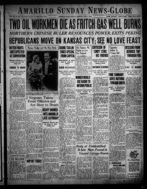 Primary view of Amarillo Sunday News-Globe (Amarillo, Tex.), Vol. 19, No. 210, Ed. 1 Sunday, June 3, 1928