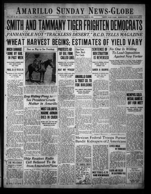 Primary view of object titled 'Amarillo Sunday News-Globe (Amarillo, Tex.), Vol. 19, No. 231, Ed. 1 Sunday, June 24, 1928'.
