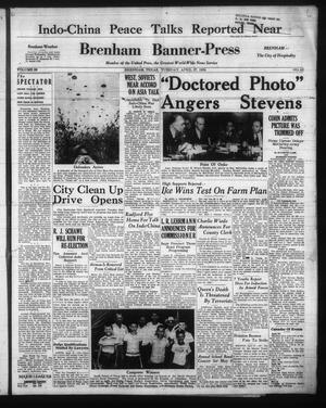 Primary view of object titled 'Brenham Banner-Press (Brenham, Tex.), Vol. 89, No. 82, Ed. 1 Tuesday, April 27, 1954'.