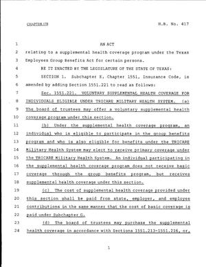 79th Texas Legislature, Regular Session, House Bill 417, Chapter 178