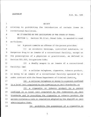 79th Texas Legislature, Regular Session, House Bill 549, Chapter 499