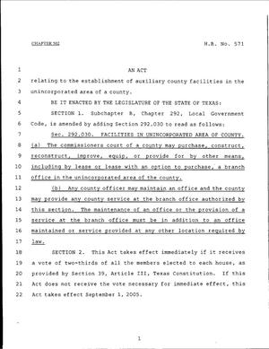 79th Texas Legislature, Regular Session, House Bill 571, Chapter 502