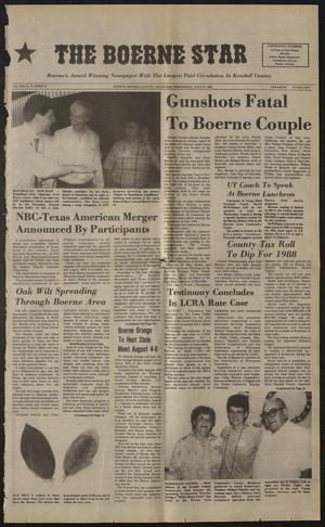 The Boerne Star (Boerne, Tex.), Vol. 84, No. 32, Ed. 1 Wednesday, July 27, 1988