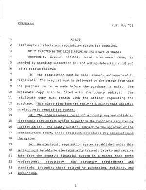 79th Texas Legislature, Regular Session, House Bill 731, Chapter 936