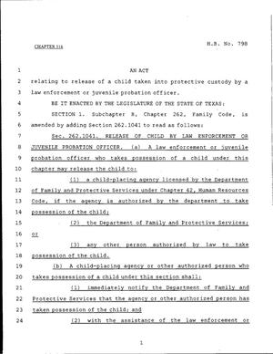 79th Texas Legislature, Regular Session, House Bill 798, Chapter 516