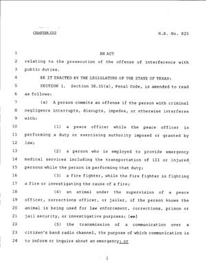 79th Texas Legislature, Regular Session, House Bill 825, Chapter 1212
