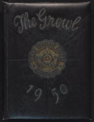 Primary view of object titled 'The Growl, Yearbook of Texas Lutheran College: 1950'.
