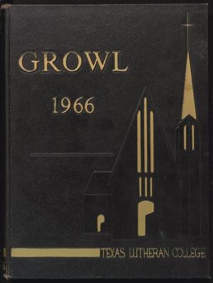 Primary view of object titled 'The Growl, Yearbook of Texas Lutheran College: 1966'.