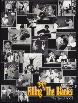 Primary view of object titled 'The Growl, Yearbook of Texas Lutheran University: 2004'.
