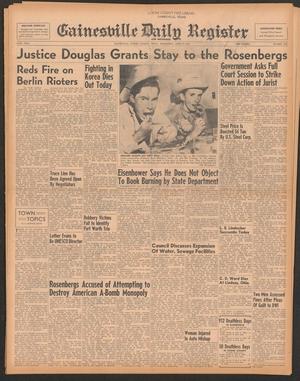 Gainesville Daily Register and Messenger (Gainesville, Tex.), Vol. 63, No. 250, Ed. 1 Wednesday, June 17, 1953