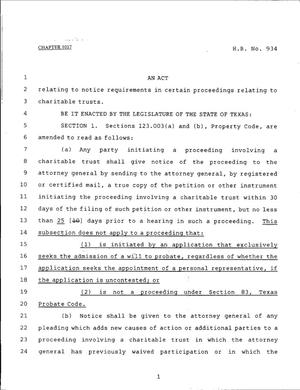 79th Texas Legislature, Regular Session, House Bill 934, Chapter 1017