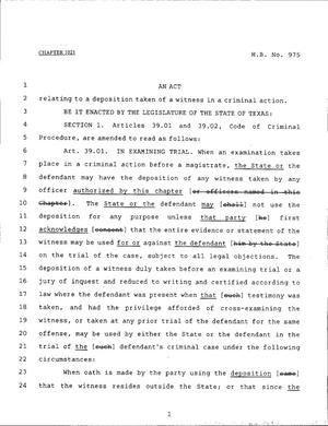 79th Texas Legislature, Regular Session, House Bill 975, Chapter 1021