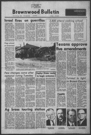 Brownwood Bulletin (Brownwood, Tex.), Vol. 78, No. 22, Ed. 1 Wednesday, November 9, 1977