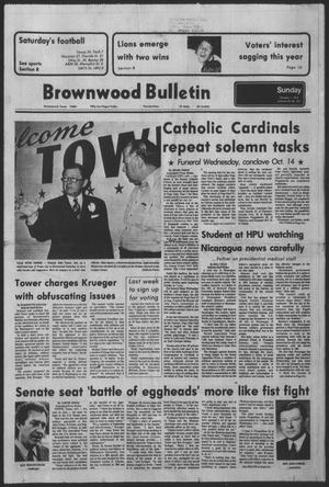 Primary view of object titled 'Brownwood Bulletin (Brownwood, Tex.), Vol. 78, No. 301, Ed. 1 Sunday, October 1, 1978'.