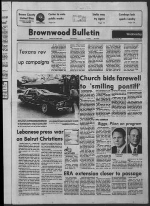 Brownwood Bulletin (Brownwood, Tex.), Vol. 78, No. 304, Ed. 1 Wednesday, October 4, 1978