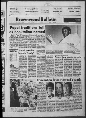 Brownwood Bulletin (Brownwood, Tex.), Vol. 79, No. 3, Ed. 1 Tuesday, October 17, 1978