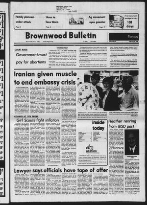 Primary view of object titled 'Brownwood Bulletin (Brownwood, Tex.), Vol. 80, No. [110], Ed. 1 Tuesday, February 19, 1980'.