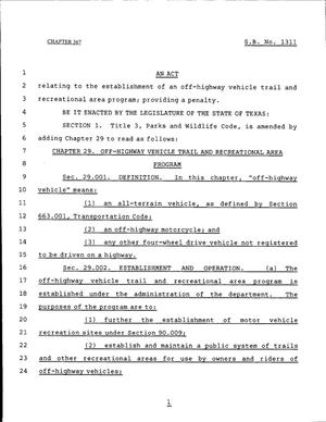 79th Texas Legislature, Regular Session, Senate Bill 1311, Chapter 367
