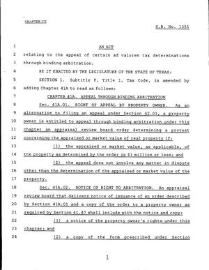 79th Texas Legislature, Regular Session, Senate Bill 1351, Chapter 372
