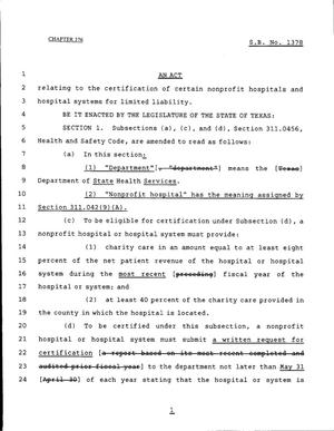 79th Texas Legislature, Regular Session, Senate Bill 1378, Chapter 376