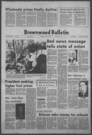 Brownwood Bulletin (Brownwood, Tex.), Vol. 75, No. 79, Ed. 1 Wednesday, January 15, 1975