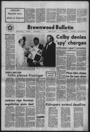 Primary view of object titled 'Brownwood Bulletin (Brownwood, Tex.), Vol. 75, No. 230, Ed. 1 Thursday, July 10, 1975'.