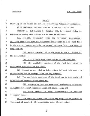 79th Texas Legislature, Regular Session, Senate Bill 1480, Chapter 395