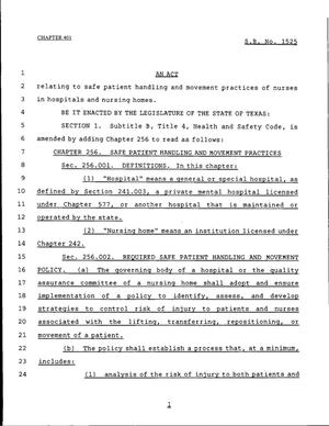 79th Texas Legislature, Regular Session, Senate Bill 1525, Chapter 401