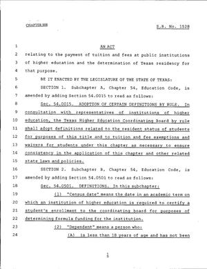 79th Texas Legislature, Regular Session, Senate Bill 1528, Chapter 888