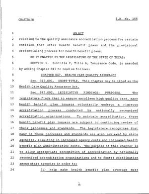 79th Texas Legislature, Regular Session, Senate Bill 155, Chapter 789
