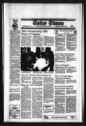 Primary view of object titled 'Talco Times (Talco, Tex.), Vol. 58, No. 8, Ed. 1 Thursday, April 22, 1993'.