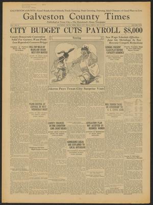 Galveston County Times (Texas City, Tex.), Vol. 1, No. 19, Ed. 1 Friday, May 13, 1932