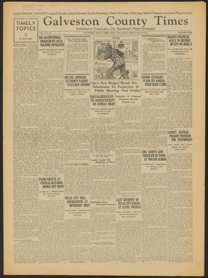 Galveston County Times (Texas City, Tex.), Vol. 1, No. 20, Ed. 1 Friday, May 20, 1932