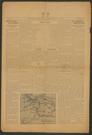 Primary view of object titled '[Samsun] (Camp Mabry, Austin, Tex.), Vol. 1, No. 1, Ed. 1 Saturday, August 24, 1918'.
