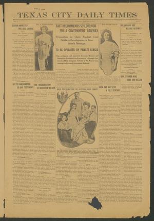 Primary view of object titled 'Texas City Daily Times (Texas City, Tex.), Vol. 1, No. 4, Ed. 1 Thursday, February 6, 1913'.