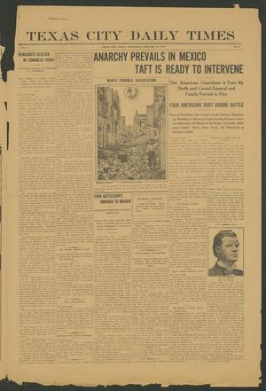 Primary view of object titled 'Texas City Daily Times (Texas City, Tex.), Vol. 1, No. 9, Ed. 1 Wednesday, February 12, 1913'.