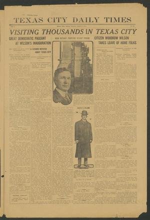 Primary view of object titled 'Texas City Daily Times (Texas City, Tex.), Vol. 1, No. 25, Ed. 1 Monday, March 3, 1913'.
