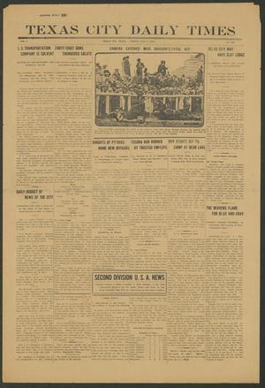 Primary view of object titled 'Texas City Daily Times (Texas City, Tex.), Vol. 1, No. 132, Ed. 1 Friday, July 4, 1913'.