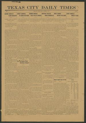 Primary view of object titled 'Texas City Daily Times (Texas City, Tex.), Vol. 1, No. 262, Ed. 1 Friday, December 5, 1913'.