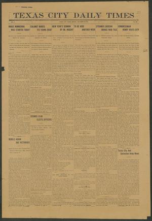 Primary view of object titled 'Texas City Daily Times (Texas City, Tex.), Vol. 1, No. 280, Ed. 1 Monday, December 29, 1913'.