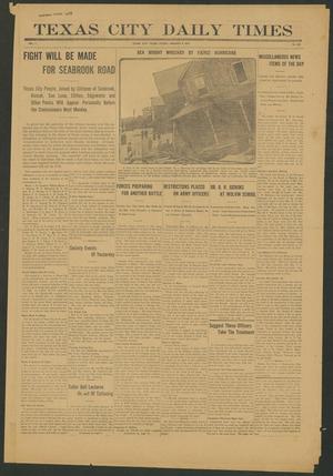 Primary view of object titled 'Texas City Daily Times (Texas City, Tex.), Vol. 1, No. 289, Ed. 1 Friday, January 9, 1914'.