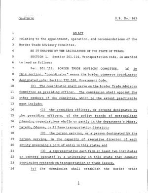 79th Texas Legislature, Regular Session, Senate Bill 183, Chapter 791