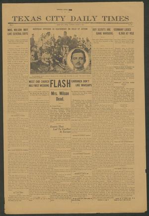 Primary view of object titled 'Texas City Daily Times (Texas City, Tex.), Vol. 2, No. 159, Ed. 1 Thursday, August 6, 1914'.