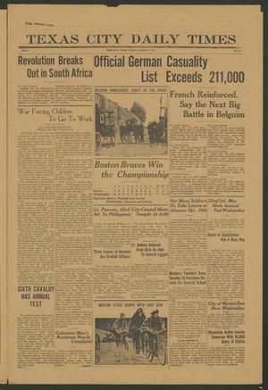 Texas City Daily Times (Texas City, Tex.), Vol. 2, No. 217, Ed. 1 Tuesday, October 13, 1914