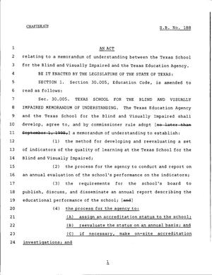 79th Texas Legislature, Regular Session, Senate Bill 188, Chapter 679