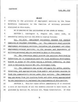 79th Texas Legislature, Regular Session, Senate Bill 212, Chapter 682