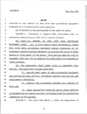 79th Texas Legislature, Regular Session, Senate Bill 255, Chapter 686