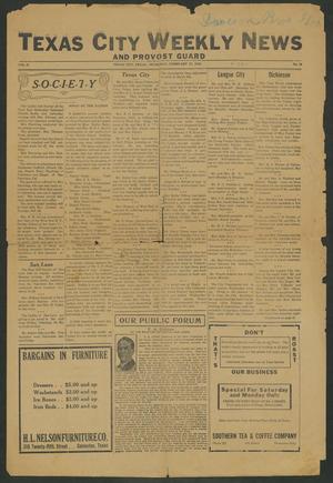 Primary view of object titled 'Texas City Weekly News (Texas City, Tex.), Vol. 2, No. 18, Ed. 1 Thursday, February 17, 1916'.